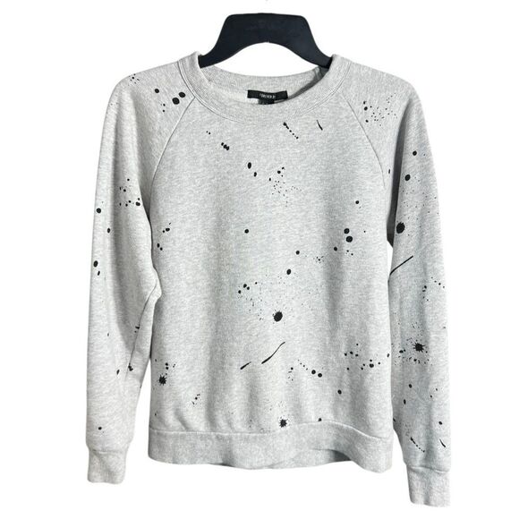 Forever 21 Paint splatter print crew neck sweatshirt Size Medium - Picture 1 of 12